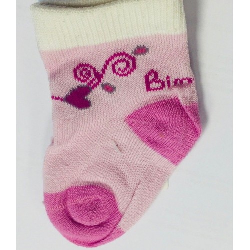 Носки с сердечком Bimbus Italy розовые 00 - до 9 см