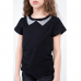 Детская футболка для девочки Vidoli от 7 до 11 лет Черный/Серебро G-20915S
