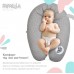 Подушка для беременных и кормящих Papaella 30x190 см Горошек Серый 8-31885