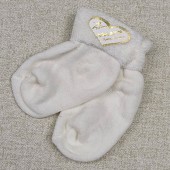 Детские махровые носки для новорожденных Aleyna Молочный 0-6 мес н-24 56-68 см  9