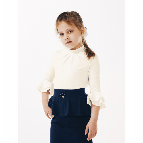 Детская блузка для девочки Smil Молочный от 5 до 6 лет 114642