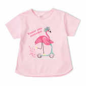 Футболка для девочки Krako Фламинго Розовый от 9 мес до 2 лет 2017T21