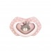 Пустышка силиконовая симметричная Canpol babies Bonjour Paris 0-6 мес 2 шт Розовый 22/647_pin