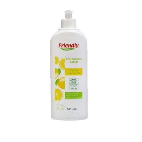 Средство для мытья посуды Friendly Organic Dishwashing Liquid Lemon с лимонным соком 500 мл FR1642