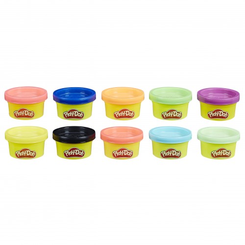 Пластилин Hasbro Play-Doh Compounds в тубусе 10 шт 22037