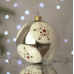 Новогодний шар на елку Santa Shop Сахарная Пушистые снежинки Молочный 10 см 7806723209156