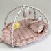 Кокон для новорожденных 2в1 Happy Luna Babynest Playmate Plastik bag Белый/Пудровый 0755