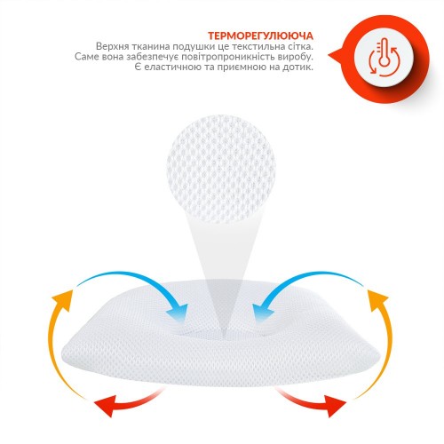 Ортопедическая подушка для новорожденных Papaella d-9 см Белый 8-32583