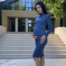 Платье для беременных и кормящих Dianora Трикотаж Джинс 2311 1108