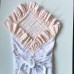 Конверт на выписку ELA Textile&Toys Сердечки Персиковый/Белый 90х90 см EM001H