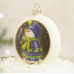 Елочная игрушка Santa Shop Снеговик с синичкой Белый 9 см 4820001152951