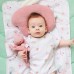 Непромокаемая пеленка для детей ELA Textile&Toys Треугольники Белый/Черный 80х50 см WRD001T