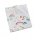 Непромокаемая пеленка для детей Minikin Радуга 70х60 см Белый/Бирюзовый 222015