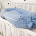 Кокон для новорожденных Oh My Kids Soft OMK Sky blue Пике Голубой Поролон 2 см КК-242-OMK