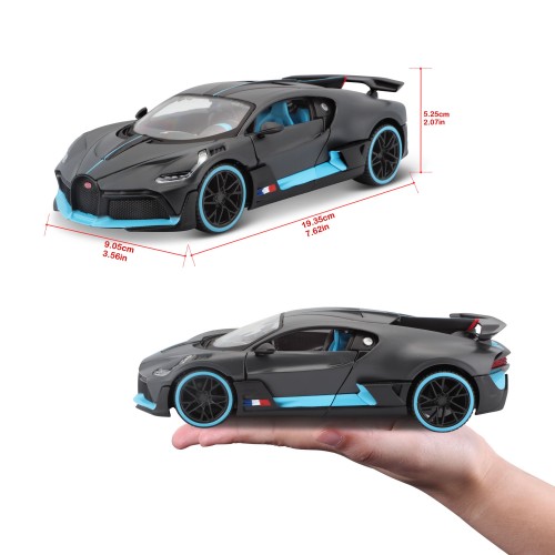 Модель машинки Maisto Bugatti Divo 1:24 Серый 31526 grey