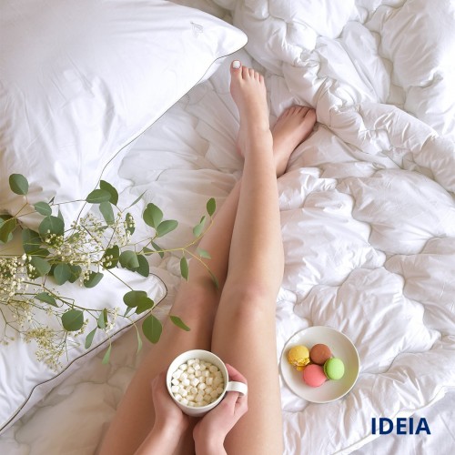 Летнее одеяло двуспальное Ideia Super Soft Premium 175х210 см Белый 8-11880