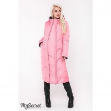 Зимняя куртка для беременных двухсторонняя Юла мама Tokyo Розовый Черный OW-48.065