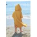 Детское полотенце пончо с капюшоном Маленькая Соня Муслин Горчичный 10066276
