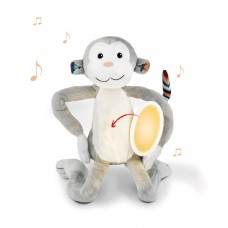 Музыкальная мягкая игрушка ночник для детей Zazu Max Обезьянка ZA-MAX-01