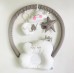 Кокон для новорожденных Happy Luna BabyNest Plush Королевский Серый/Белый 0175