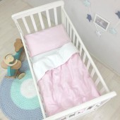 Детское постельное белье в кроватку Маленькая Соня Универсальный Розовый 030009
