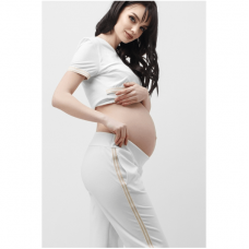 Штаны для беременных Dianora с лампасами Белый 1837 0338