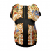 Блуза для беременных Dianora Цветочный принт Черный/Золотой 1413 0949