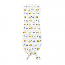 Пеленка кокон для новорожденных на молнии Minikin I Like Машинка 0 - 12 мес Белый 2010103