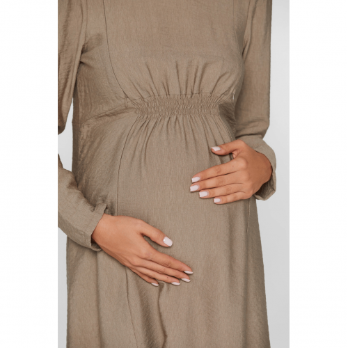Платье для беременных и кормящих Lullababe Corfu Бежевый LB05CR140