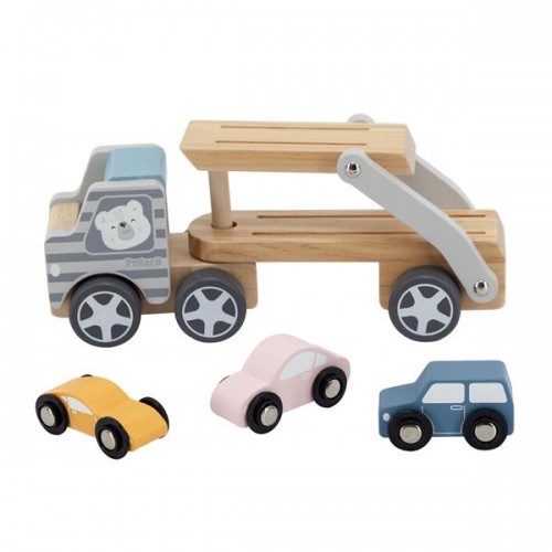 Детская игрушка из дерева машинка Viga Toys PolarB Автовоз 44014