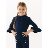 Детская блузка для девочки Smil Синий от 7 до 10 лет 114642
