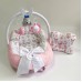 Кокон для новорожденных Happy Luna BabyNest Plush Зайчик 3 Розовый 0114