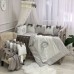 Детское постельное белье с балдахином и бортики в кроватку Маленькая Соня Elegance какао Коричневый 0145420