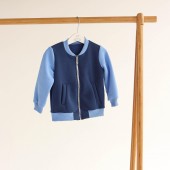 Кофточка детская ELA Textile&Toys 7 - 9 лет Трикотаж на флисе Синий HB001BL