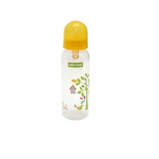 Бутылочка для кормления с латексной соской Baby Team 250 мл Желтый 1310