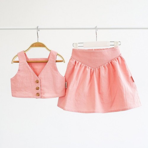 Летний костюм для девочки юбка и топ Magbaby Lilo 2 - 6 лет Розовый 131367