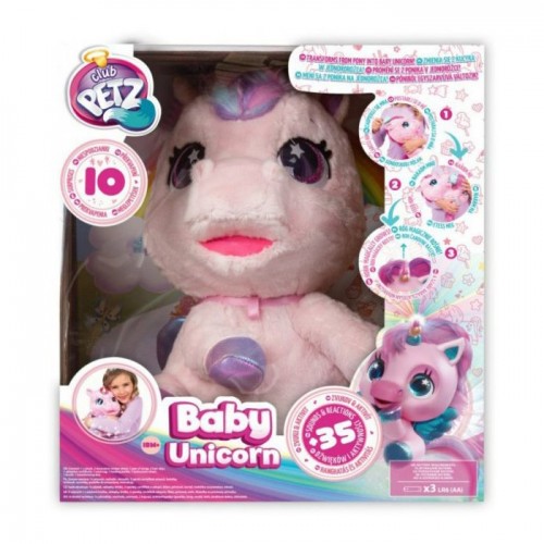 Интерактивная игрушка Club Pets My Baby Unicorn Единорог Светло-розовый IMC093881SP