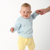 Летний комплект для новорожденных ELA Textile&Toys 0 - 24 мес Муслин Желтый/Голубой MS001YB