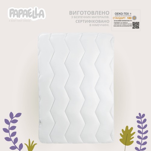 Детское одеяло Papaella Comfort Зигзаг Белый 100х135 см 8-08723