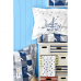 Покрывало и постельное белье для подростков Karaca Home Veta Синий/Серый 160х220 svt-2000022253635