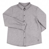 Рубашка для мальчика Bembi City collection 6 - 13 лет Ткань сорочечная Серый РБ153