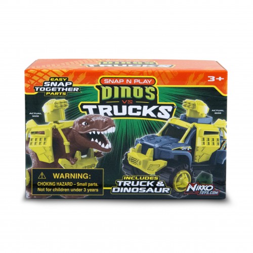 Игровой набор машинка Road Rippers с динозавром T-Rex brown Коричневый 20072