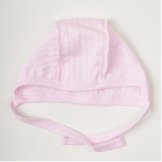 Детская шапочка для новорожденных Krako Ажур Розовый от 0 до 3 мес 4035H22