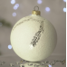 Новогодний шар на елку Santa Shop Сахарная Снеговик Молочный 10 см 7806723209101