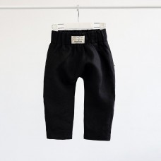 Льняные штаны шорты детские Magbaby Ivon 9-24 мес Черный 131430