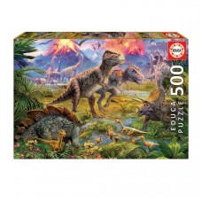 Пазлы Educa Встреча динозавров 500 шт 15969