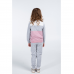 Детский костюм для девочки из двунитки Vidoli от 9 до 10 лет Серый G-20623W