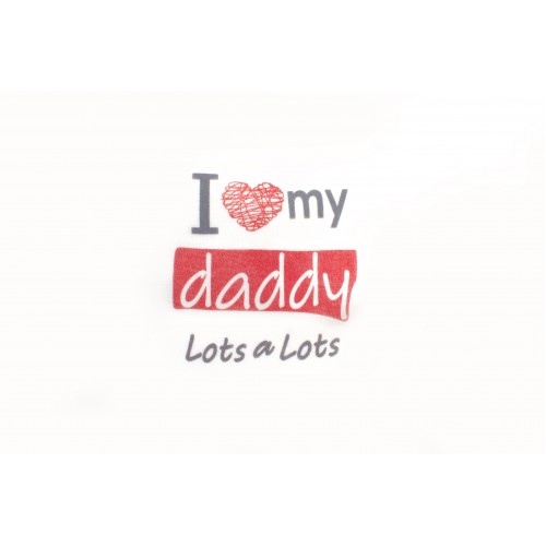 Шапочка Veres I love my daddy red интерлок 106.81-4