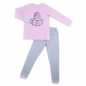 Пижама детская теплая Sweet Mario Розовый/Серый 3-28-7