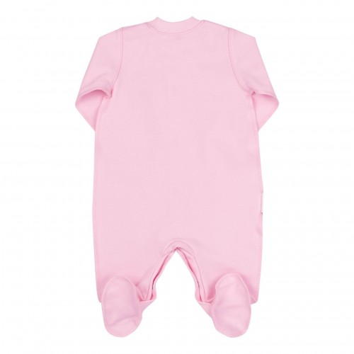 Человечек для новорожденных Bembi 0 - 3 мес Интерлок Светло-розовый/Малиновый КБ4